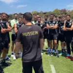 ولي العهد يزور بعثة المنتخب الأردني في أمريكا